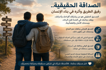 " الصداقة الحقيقية.. رفيق الطريق وأثره في بناء الإنسان "