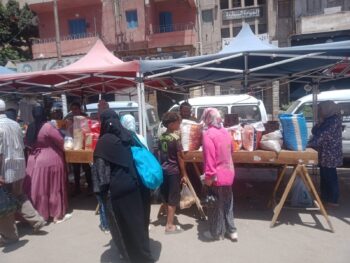 إقامة أسواق اليوم الواحد بأحياء العجمي وثان المنتزه ومركز ومدينة برج العرب