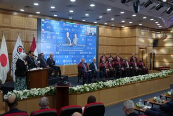 الجامعة المصرية اليابانية تحتفل بتنصيب الأستاذ الدكتور أحمد الصباغ رئيسًا للجامعة
