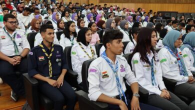القائم بأعمال رئيس جامعة الإسكندرية يشهد ختام المهرجان الكشفي الـ45 والدورة الإرشادية الـ17