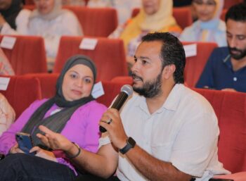 في لقاء مفتوح بمكتبة الإسكندرية الفنان أحمد عبد الوهاب