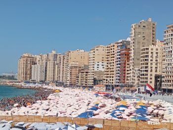 محافظ الإسكندرية استمرار المتابعة اللحظية لنسب الإشغال بجميع شواطئ الثغر
