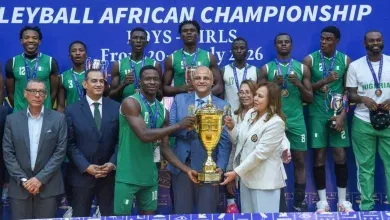 محافظ الإسكندرية يهنئ منتخب نيجيريا الفائز فى ختام بطولة أفريقيا للكرة الطائرة تحت 18 عامًا