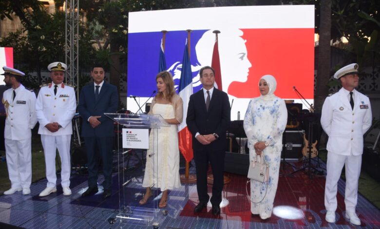 نائب محافظ الإسكندرية تشارك في احتفالية العيد الوطني الفرنسي نيابةً عن المحافظ