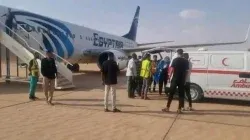 مصر للطيران هبوط اضطراري لوجود حالة مرضية