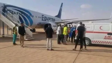 مصر للطيران هبوط اضطراري لوجود حالة مرضية
