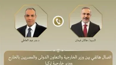 وزير الخارجية يتلقى اتصالا هاتفيا من نظيره التركي