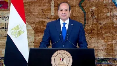 الرئيس السيسي القي كلمة  في اليوم العالمي للشباب