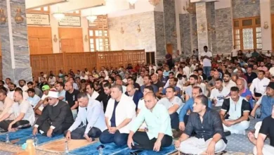 وزير الأوقاف ومحافظو القاهرة والجيزة والقليوبية يؤدون صلاة الجمعة بمسجد ناصر ببنها إحتفالًا بالعيد القومي لها