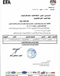 تعديل ملعب مباراة السكة الحديد ومالية كفر الزيات في دوري القسم الثاني "أ"