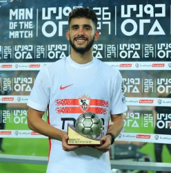 حسام أشرف يحصد جائزة رجل مباراة الزمالك وبتروجت