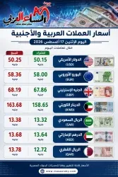 أسعار العملات العربية والأجنبية اليوم الإثنين 17أغسطس 2026 خلال تعاملات اليوم.