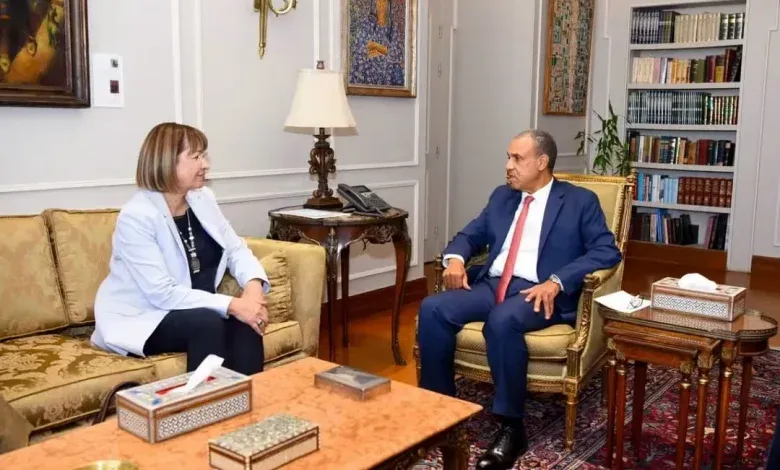 إستقبل د. بدر عبد العاطي،السيدة إلينا بانوفا، المنسق المقيم للأمم المتحدة بمصر، اليوم لتوديعيها بمناسبة انتهاء فترة عملها بمصر.