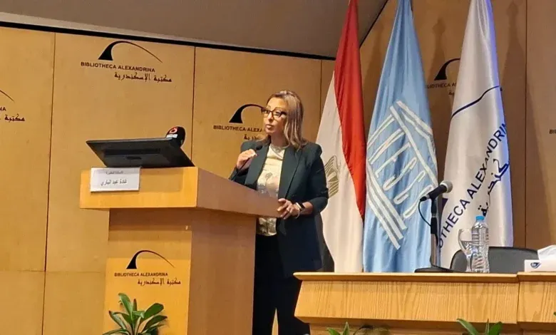 الدكتورة غادة عبد الباري، رئيس قطاع الشئون الثقافية والبعثات والمشرف على اللجنة الوطنية المصرية للتربية والعلوم والثقافة،