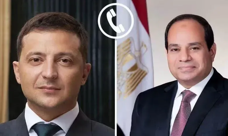 تلقى السيد الرئيس عبد الفتاح السيسي، اليوم، اتصالًا هاتفيًا من الرئيس الأوكراني فولوديمير زيلينسكي.