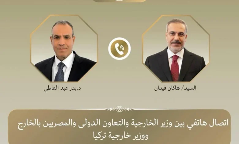 عبد العاطي ونظيره التركي يبحثان تطورات المنطقة وسبل خفض التصعيد