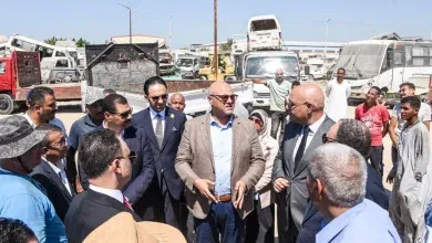 محافظ الإسكندرية ورئيس الاستئناف مدير النيابات يتفقدان ساحة التحفظ على المركبات بمنطقة البتروكيماويات