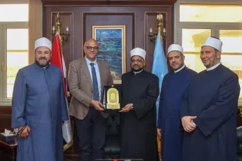 محافظ الإسكندرية يستقبل الأمين العام لمجمع البحوث الإسلامية خلال زيارته للإسكندرية