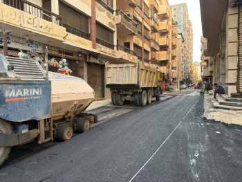 محافظة الإسكندرية تواصل تطوير شبكة الطرق رصف وترميم كوبري أبيس و9 شوارع حيوية بالإسكندرية