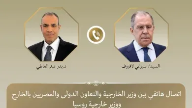 وزيرا خارجية مصر وروسيا يبحثان العلاقات الثنائية وأزمات المنطقة