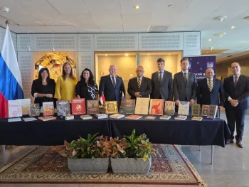 150 كتاب إهداء من المركز الثقافي الروسي إلى مكتبة الإسكندرية