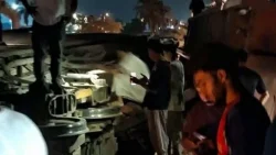إنقلاب جرار قطار بمركز العياط في الجيزة
