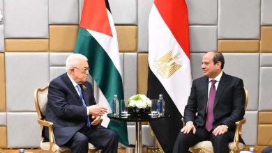  الرئيس السيسى يستقبل اليوم  الرئيس الفلسطينى  في إطار التشاور القائم مع مصر