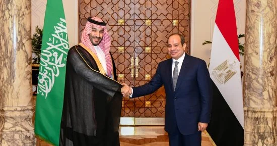 ولي عهد السعوديه ورسالة شكر للرئيس السيسي