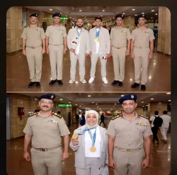 القوات المسلحة تستقبل أبطالها الرياضيين المشاركين بدورة ألعاب البحر الأبيض المتوسط بعد تتويجهم