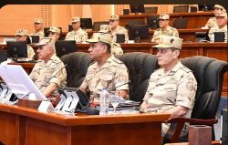 القائد العام للقوات المسلحة وزير الدفاع والإنتاج الحربي يشهد تنفيذ المرحلة الرئيسية لمشروع مراكز القيادة