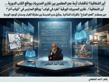 أين الشفافية؟ تناقضات أزمة عجز المعلمين بين تقارير المديريات وواقع الكتب الدورية