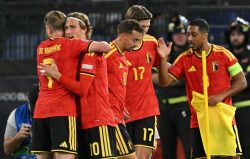 بلجيكا تفوز علي إيطاليا في أولى مبارياتهم في دوري الامم الأوروبية .