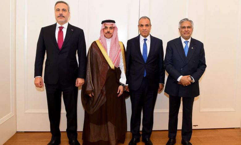 إجتماع وزير الخارجية مع الأطراف الإقليمية الأربعة R4 مع وزراء خارجية السعودية وتركيا وباكستان.