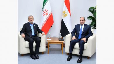 التقى الرئيس السيسي بالرئيس الإيراني وذلك على هامش أعمال القمة الثامنة عشرة لتجمع البريكس.
