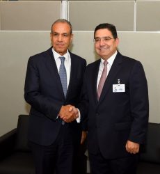 وزير الخارجية يلتقي نظيره المغربي على هامش أعمال الجمعية العامة للأمم المتحدة.