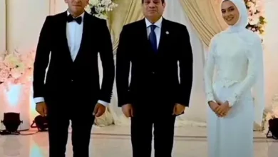 الرئيس السيسي يحضر  عقد قران إبنة الشهيد العميد شرطة مالك مهران
