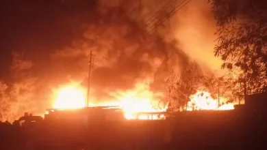 حر-يق بكسارة بلاستيك فى طوخ بالقليوبية
