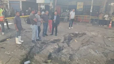 الجيزة: هبوط مفاجئ بطريق رئيسي في مدينة أبو النمرس