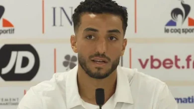 محمد عبدالمنعم يواصل التألق مع نيس الفرنسي ويقود الدفاع بأقتدار