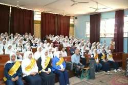 وكيل تعليم الغربية يلقي ندوة حول التعليم الفني وتكنولوجيا المعلومات بطنطا النسيجية العسكرية