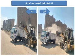 محافظ الجيزة يوجه بتكثيف حملات النظافة ورفع المخلفات من 5 شوارع رئيسية بالوراق