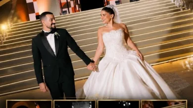 ديانا هشام تحتفل بزفافها وسط نجوم الفن ولقطة مؤثرة مع والدها