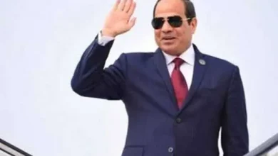الرئيس السيسى يصل إلى قاعدة حليم العسكرية بأندونسية