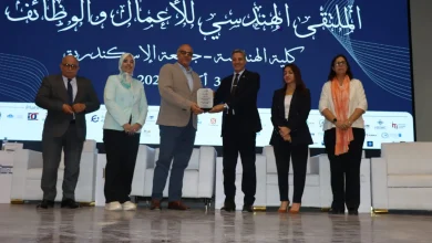 افتتاح الملتقى الهندسي للأعمال والوظائف 2026 بكلية الهندسة جامعة الإسكندرية