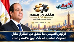 الرئيس السيسى: ما تحقق من استقرار خلال السنوات الماضية لم يأت دون تكلفة ودماء.