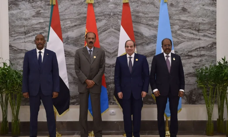 الرئيس السيسى يعقد قمة رباعية فى العلمين مع قادة إريتريا والصومال والسودان.