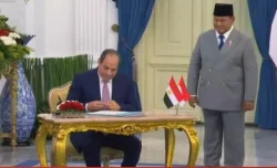 الرئيس السيسي يشهد مراسم استقبال رسمية في القصر الرئاسي بجاكرتا
