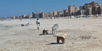 السياحة والمصايف متابعة ميدانية على شواطئ الإسكندرية