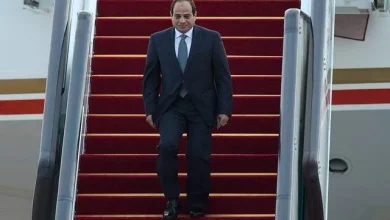 الرئيس السيسي صل بسلامة الله إلى مطار فيرنز