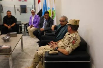 المستشار العسكري لمحافظة الإسكندرية يتابع منظومة إدارة الأزمات والطوارئ بشركة الصرف الصحي